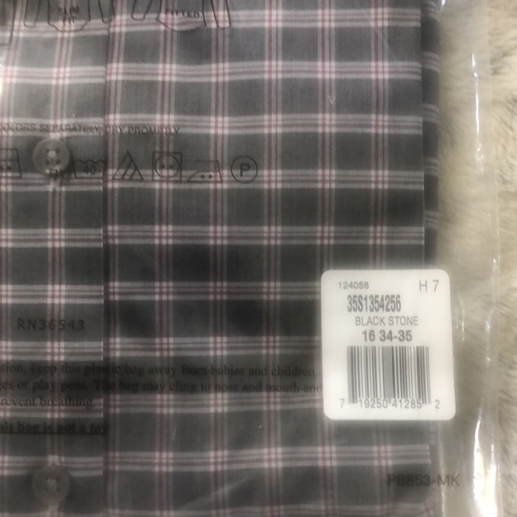 NEW!! Michael Kors Regular Fit Airsoft Stretch Dress Shirt Size Large {16 34/35} - Picture 5 of 5